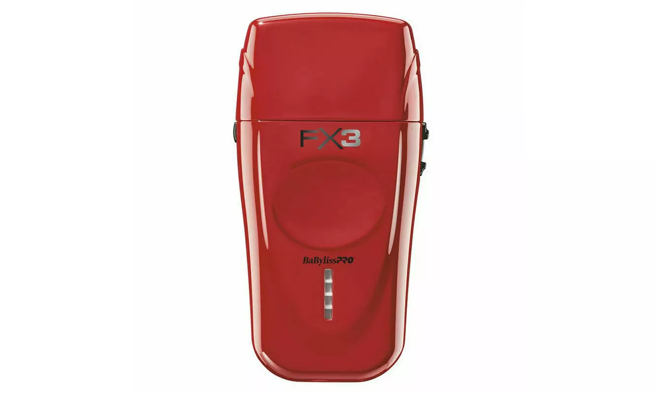BaByliss PRO FXX3S FX3 Collection Red High-Speed Off-Set Double Foil Shaver - Second Medium