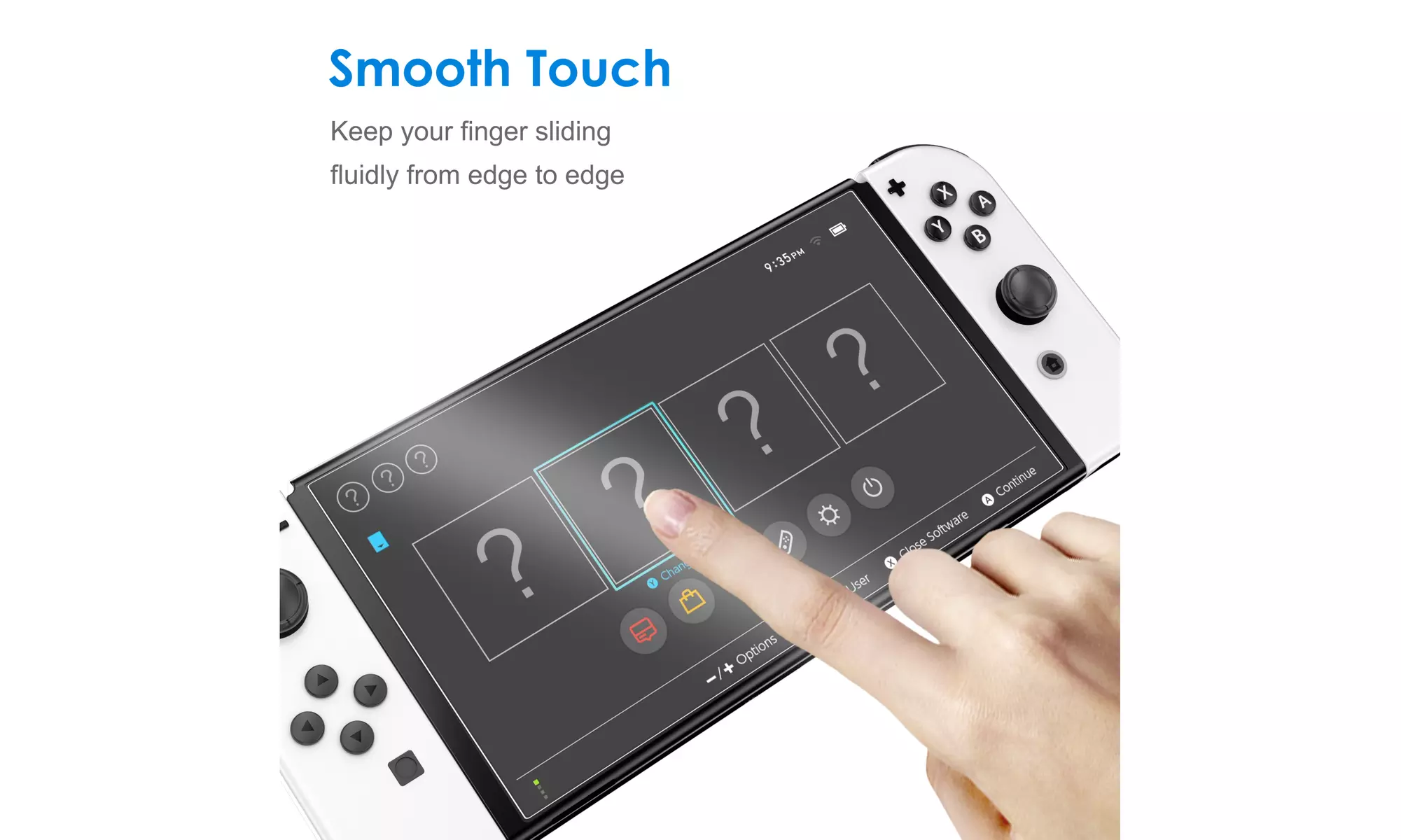 Tempered Glass Screen Protector for Nintendo Switch (OLED Model) 7-Inch, 2-Pack - Second Medium