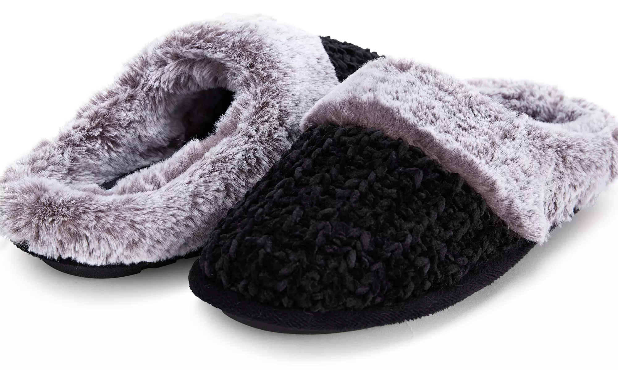 Floopi Women's Soft Cuff Chenille Knit Slippers with Memory Foam