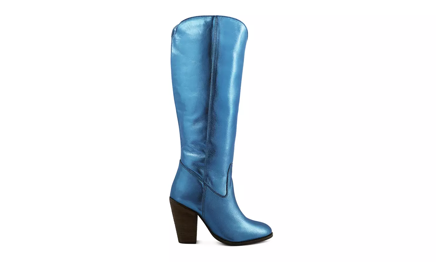 Rag & Co Great-Storm Leather Cowboy Boots