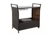 Kinbor Rolling Wicker Outdoor Bar Cart Storage - Second Medium