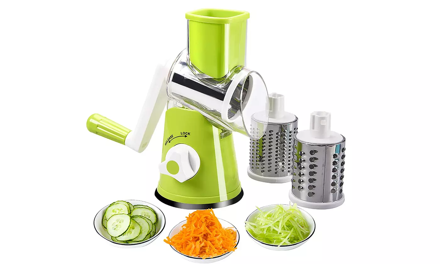 Manual Rotary Cheese Grater with Handle - Second Medium