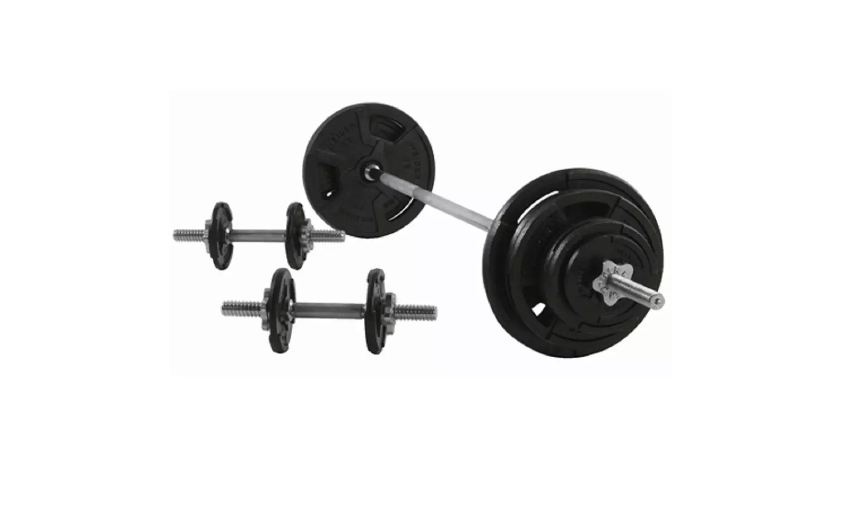 Weider 160lb. Standard Spin-Lock Weight Set (27-Piece) - Second Medium