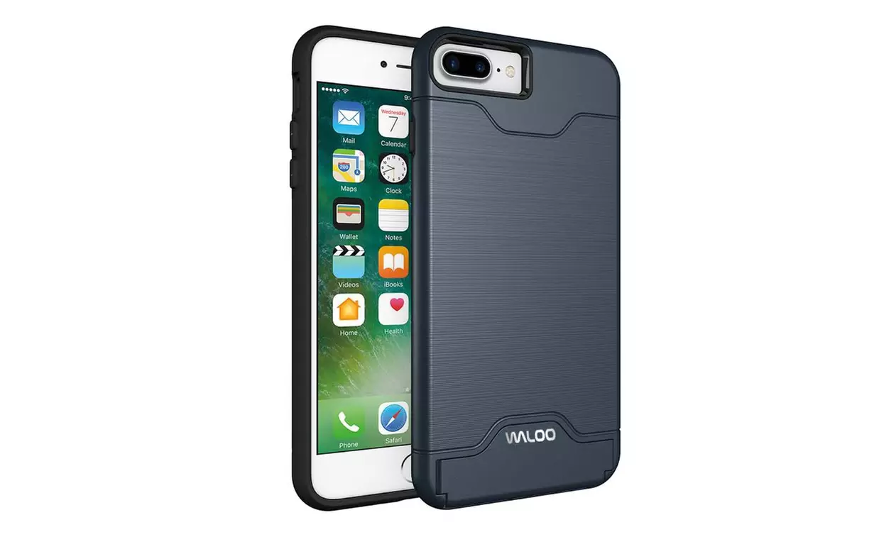 Waloo Brushed Kickstand Case for iPhones 