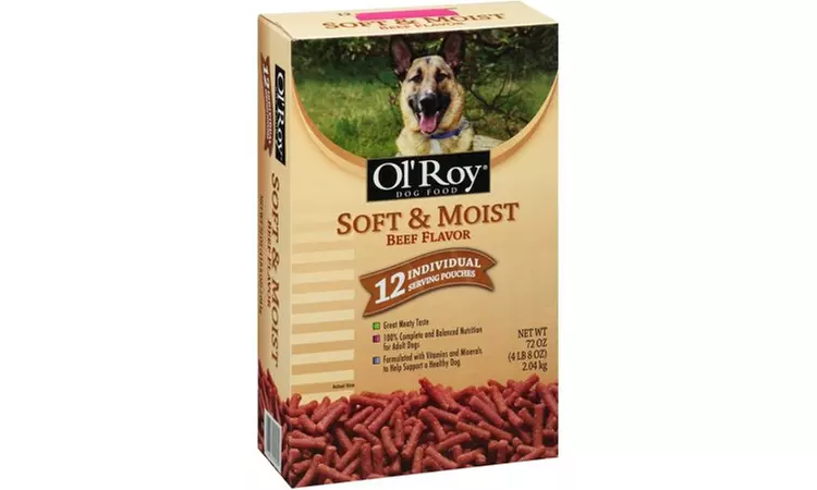 (4 Pack) Ol' Roy Soft & Moist Beef Flavor Wet Dog Food, 72 oz - Primary Image