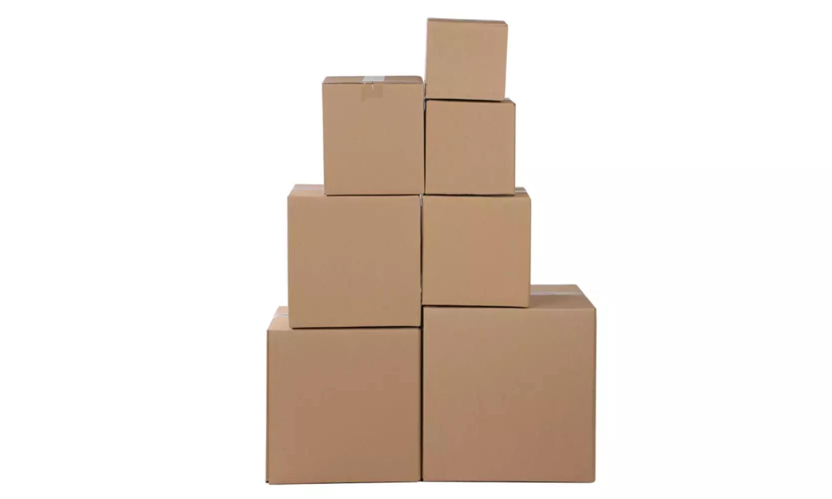 Pack of 100 4" x 4" x 4" Moving Boxes for Packing Shipping Moving and Storage - Primary Image