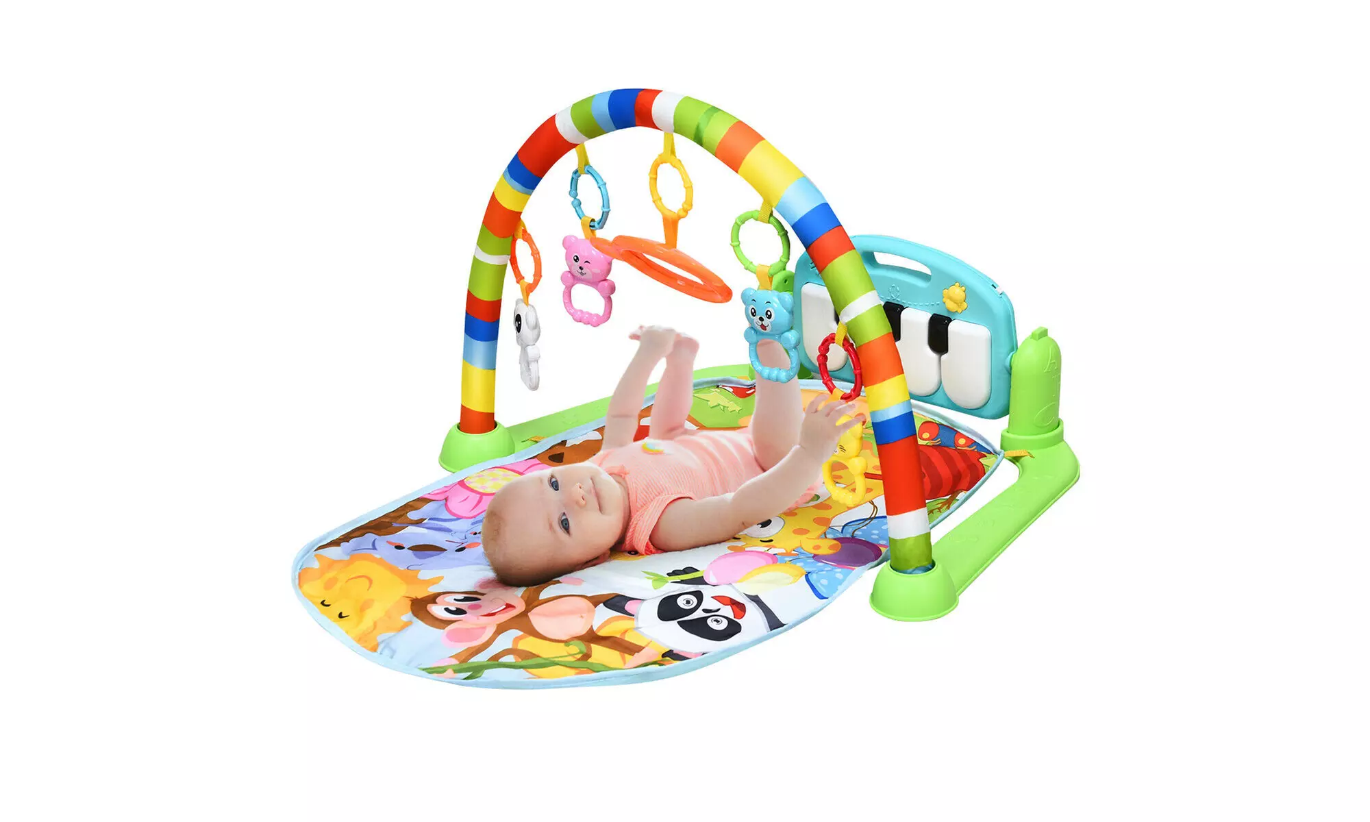 Costway Baby Kick & Play Gym Activity Play Mat for Sit Lay Down Infant Tummy - Primary Image