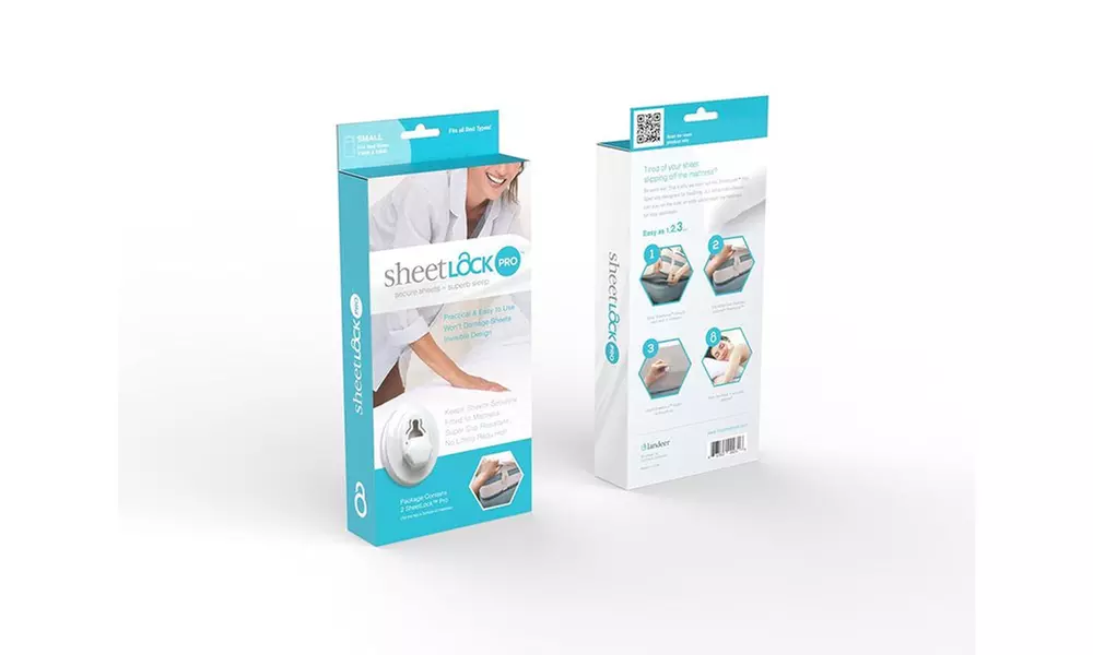 SheetLock Bed Sheet Fastener Set- Premium Sheet Holders To Keep Sheets Tight - Primary Image