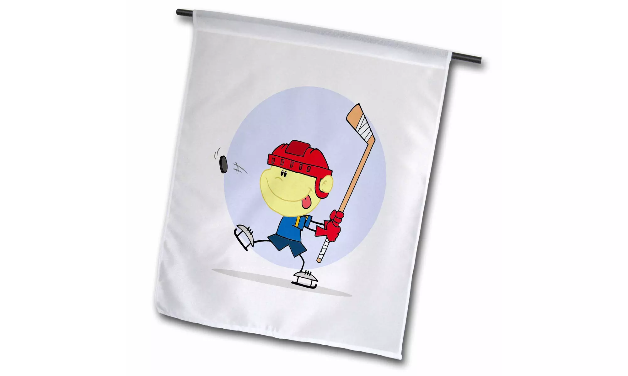  Garden Flag Cute Hockey Kid Sports Cartoon - 12 by 18-inches  - Primary Image