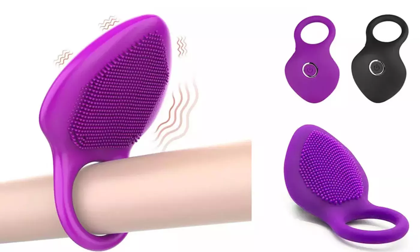 10 Speeds Waterproof Vibrating C-Ring Rechargeable Sex Toy For Couple