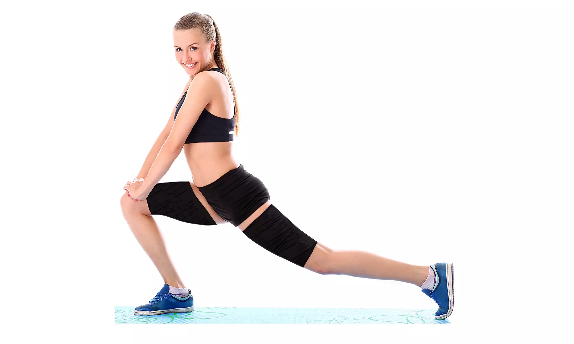 Compression Thigh Thinner and Slimmer Wrap (Black) - Primary Image