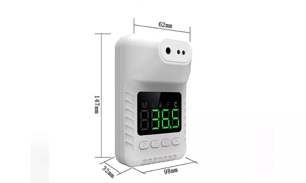 Voice alarm Touchless Wall-Mounted Infrared Forehead Thermometer - Second Medium