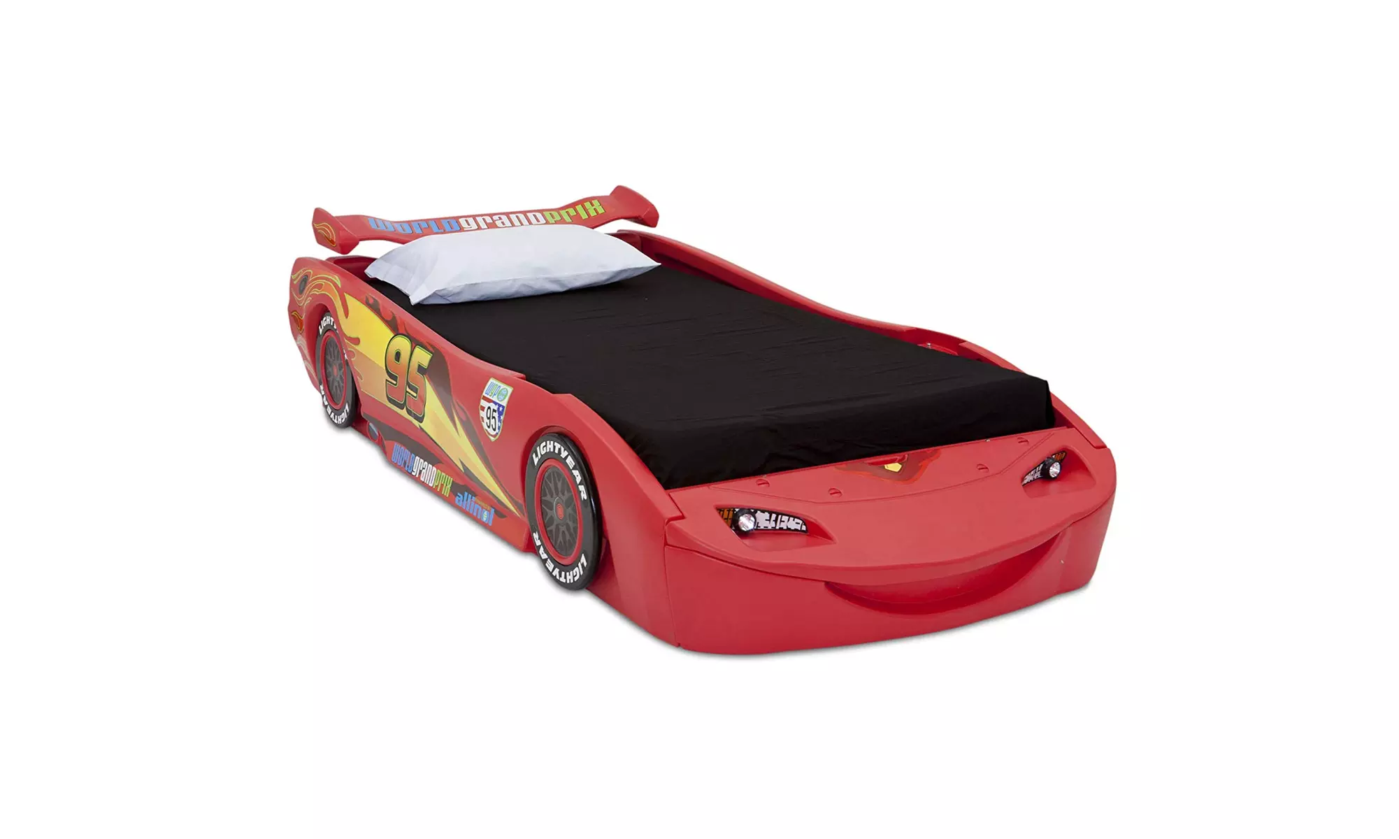 Delta Children Disney/Pixar Cars Lightning McQueen Plastic Bed, Twin - Primary Image