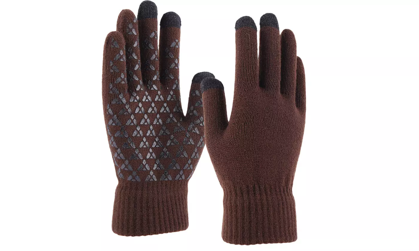 Men's Touchscreen Winter Knit Gloves 