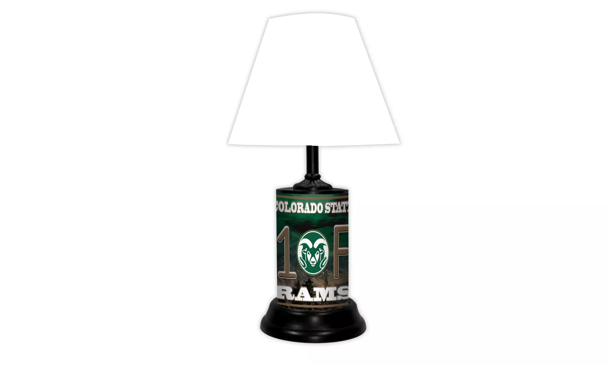 NCAA 18-inch Desk/Table Lamp with Shade, #1 Fan with Team Logo