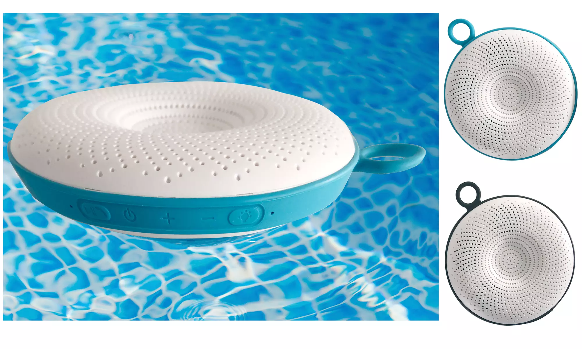 Zummy Floating Bluetooth Pool Waterproof Speaker w/ LED Color Changing Light - Primary Image