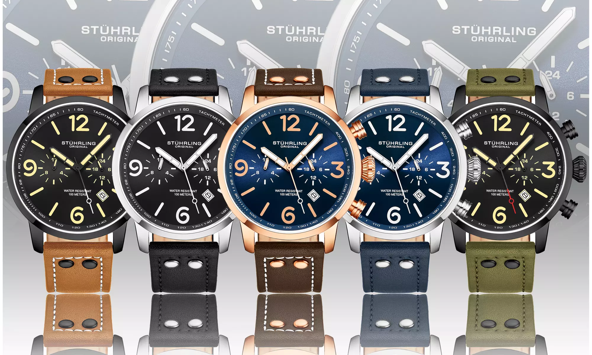 Stuhrling Original Men's Aviator Watch - Primary Image