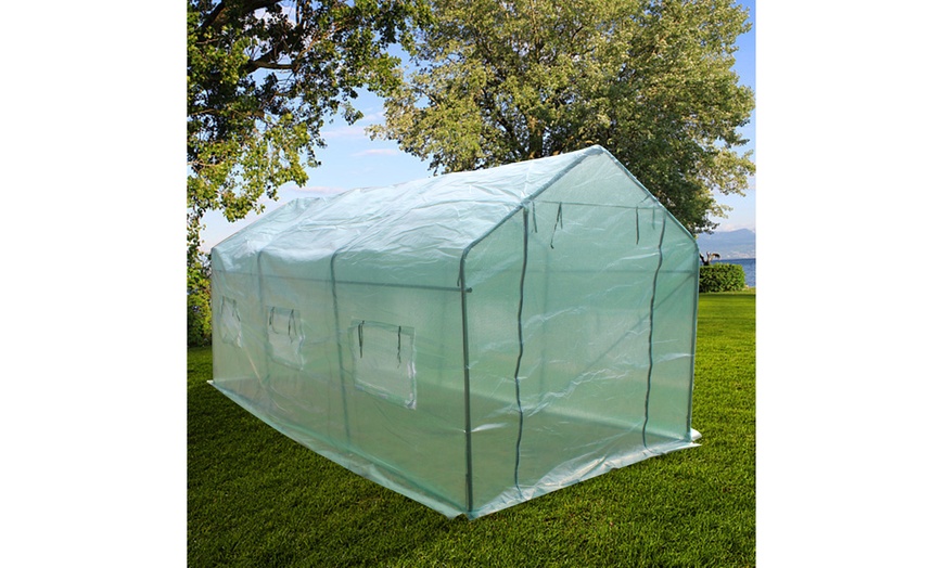 15ftx7ftx7ft Heavy Duty Greenhouse Plant Gardening Spiked Greenhouse ...