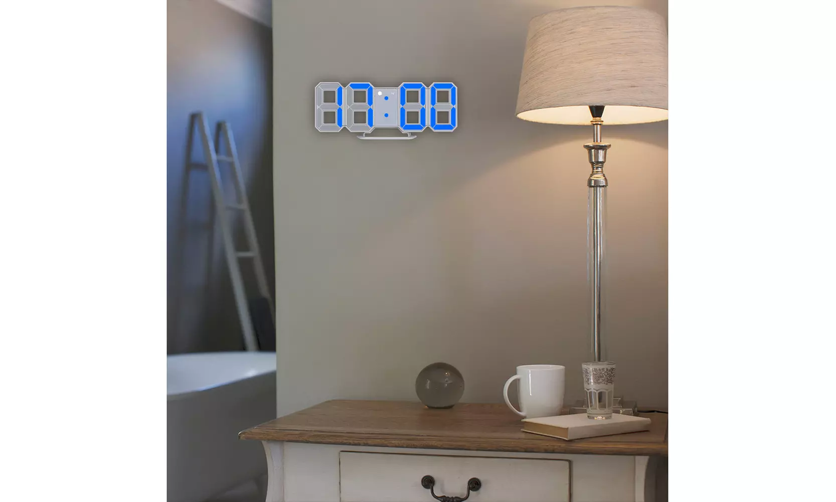 Modern 3D Digital Alarm Clock - Primary Image