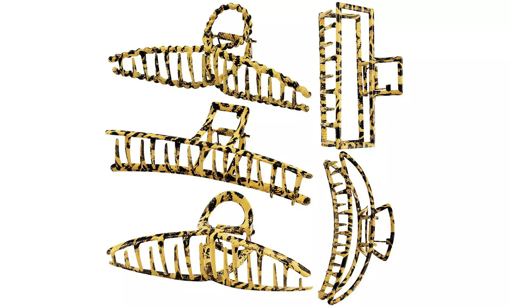 US 5-10 Pack Metal Jumbo Hair Claw Clip Large Strong Hold for Thick Hair Nonslip