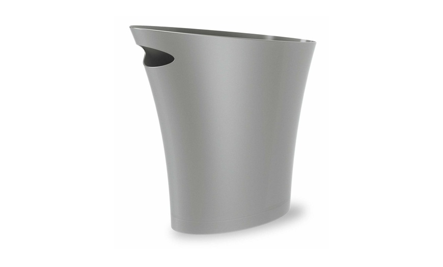 Umbra Skinny Trash Can (2 Gallon, Silver) | Groupon