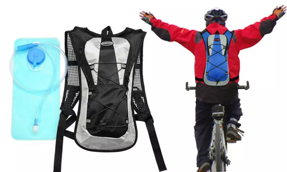 5L Running Hydration Backpack Rucksack 2L Straw Water Bladder Bag - Primary Image