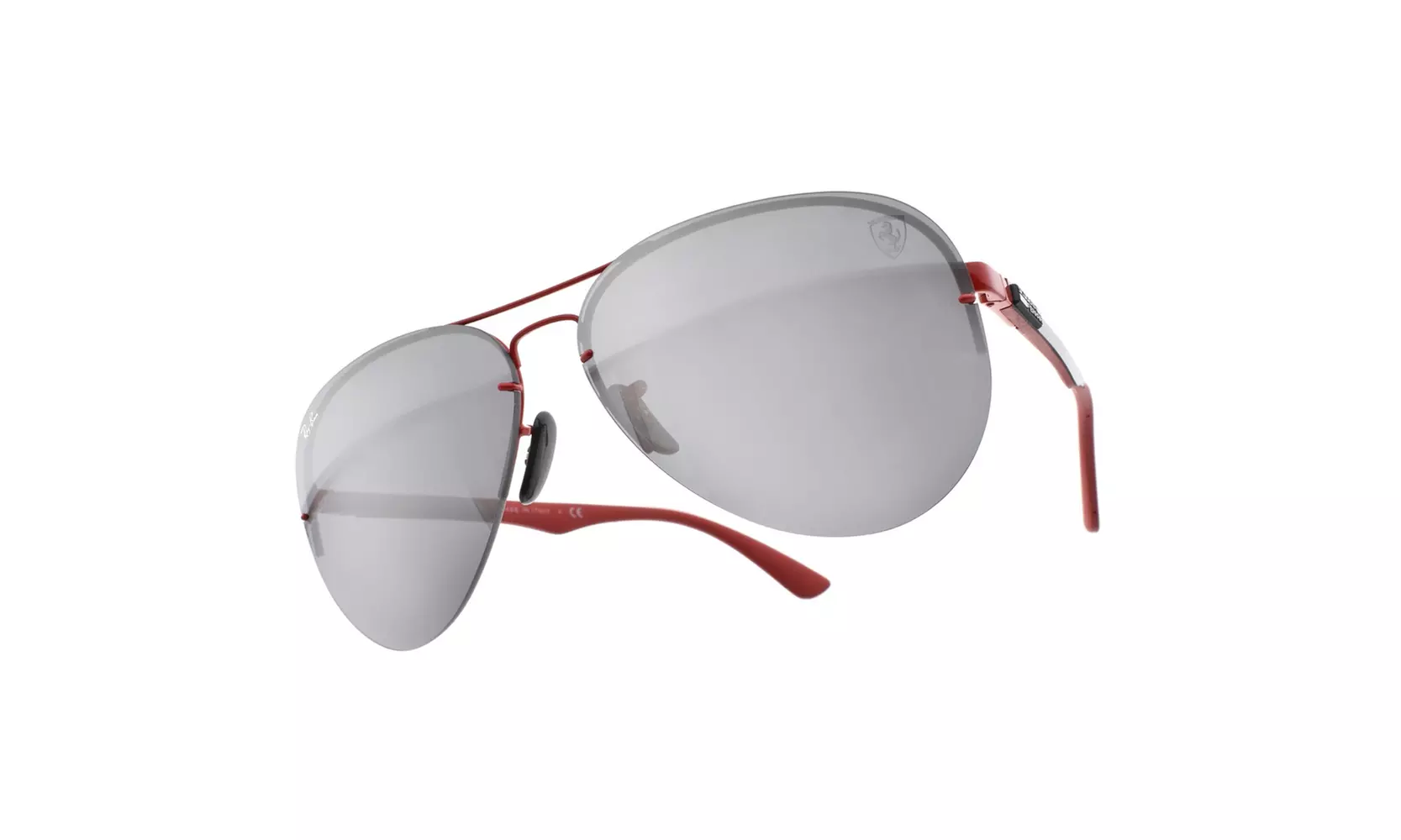 Ray Ban Scuderia Ferrari RB3460M F0126G 59 Red Black Red / Gray Mirror - Second Medium