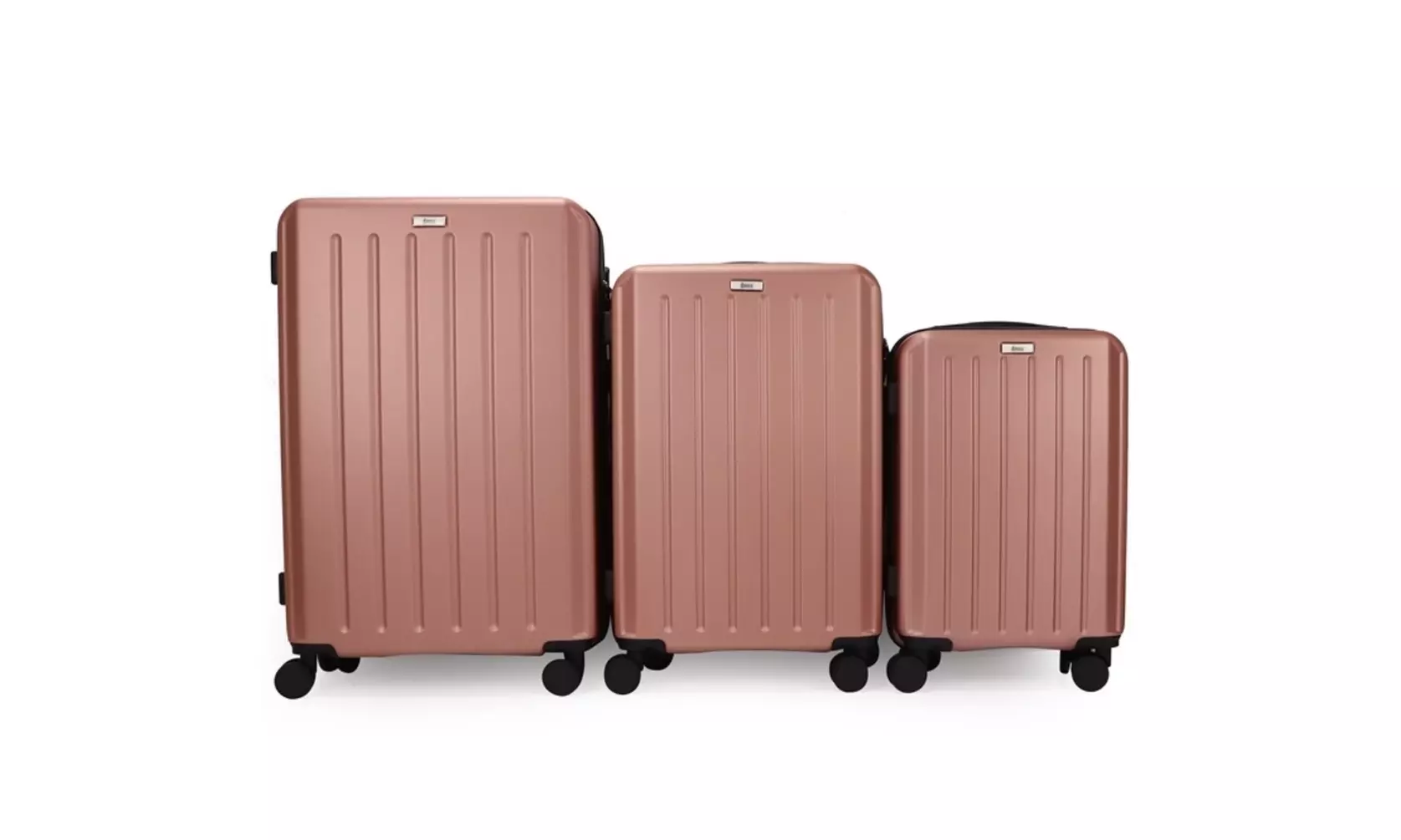 3-Piece Hardside Luggage Set with 360 Dual Spinner Wheels and Combo Lock