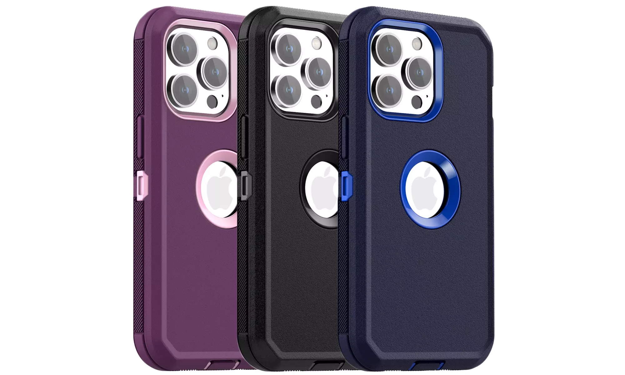 For iPhone 15 Pro Max/15 Case Shockproof Heavy Duty Rugged Cover Logo View