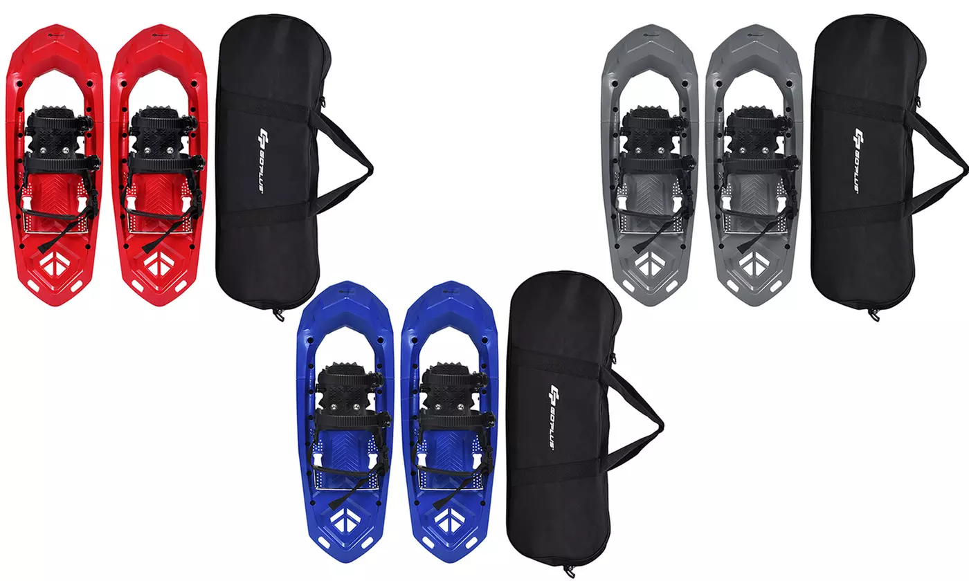 Goplus 25inch Lightweight All Terrain Snowshoes Men Women Bag Anti Slip - Primary Image