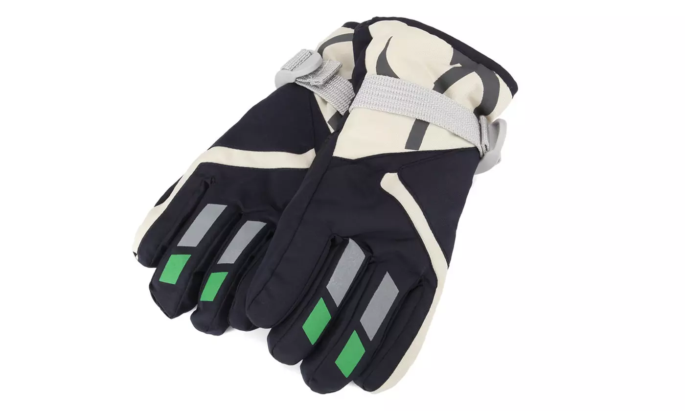 Kids Winter Ski Gloves Snow Warm Windproof Outdoor Sports Gloves