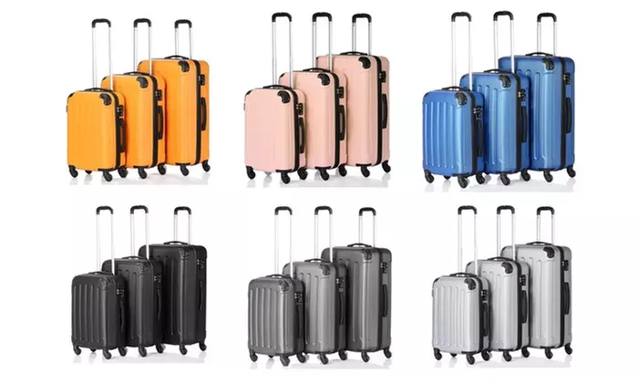  3psc 20"/24"/28"Travel ABS Hard  Carry On Suitcase Spinner Luggage 5 Colors - Primary Image