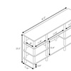Image 6: Furinno Turn-N-Tube 4-Tier Multipurpose Wide Shelf, Espresso/Black