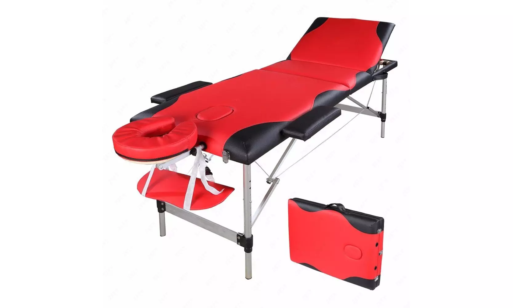 3 Sections Folding Aluminum Tube SPA Bodybuilding Massage Table  - Primary Image