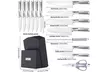 Kitchen Knife Set; 15 Piece Knife Sets with Block Chef Knife - Second Medium