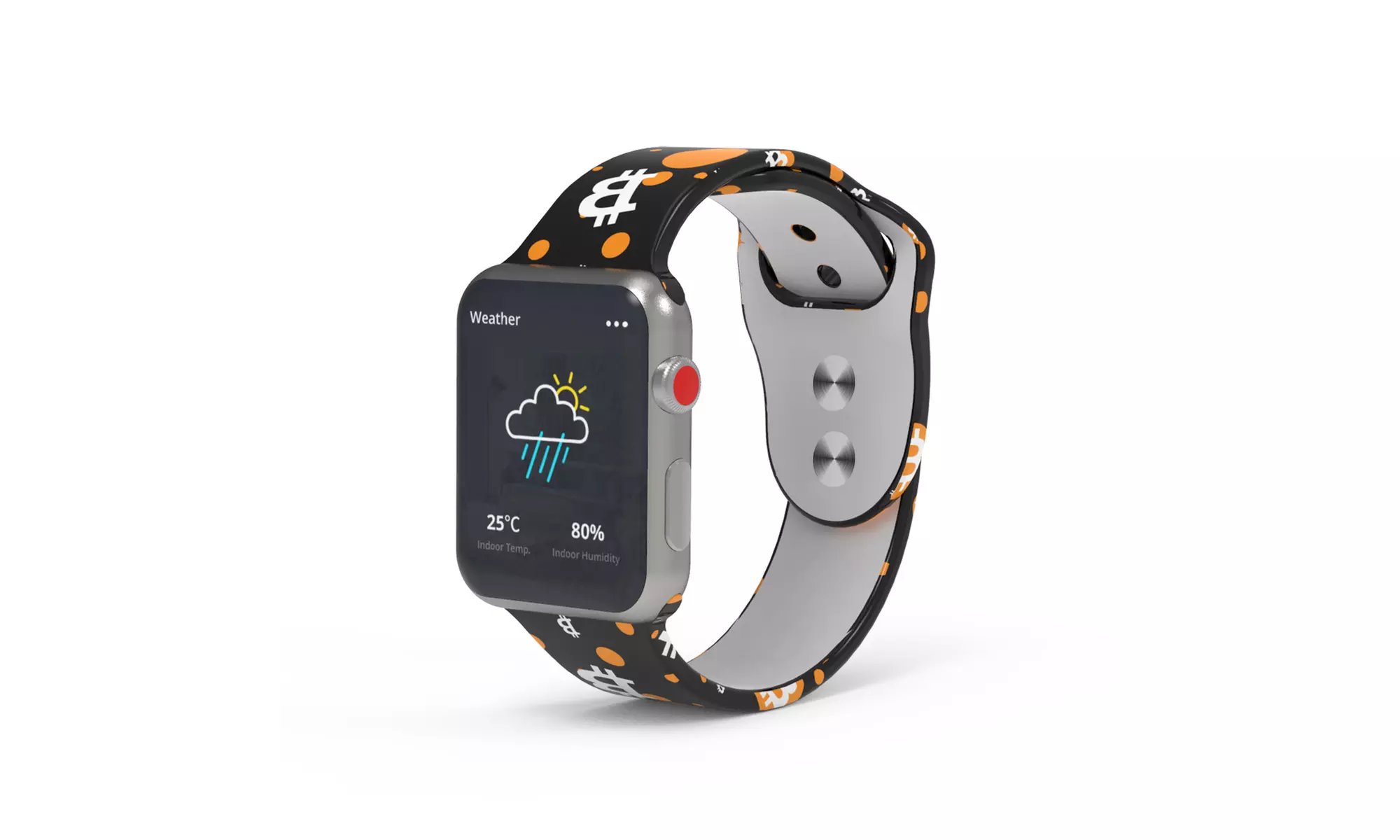 Bitcoin Crypto Apple Watch Band All Series - Second Medium