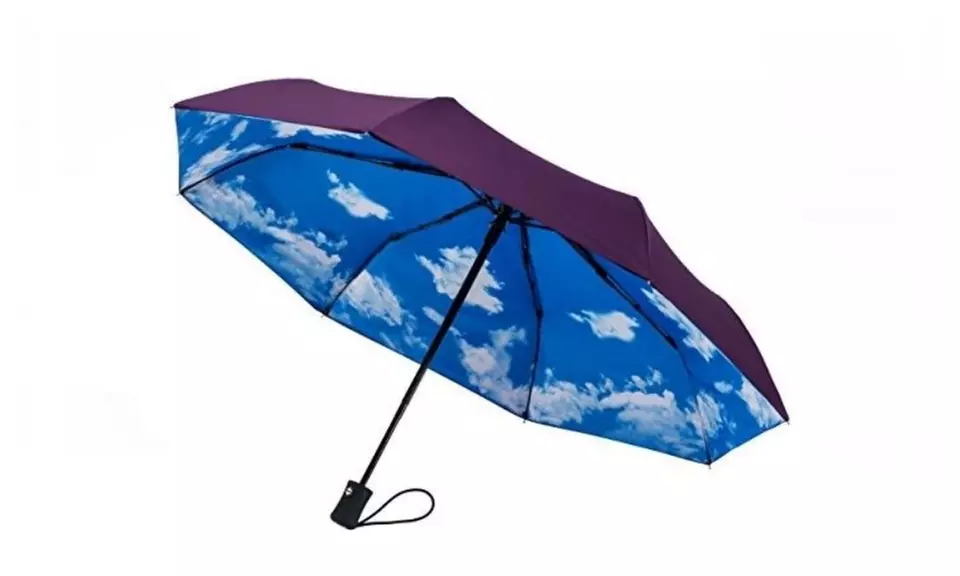 Crown Coast Travel Umbrella - 60 MPH Windproof Lightweight  - Primary Image