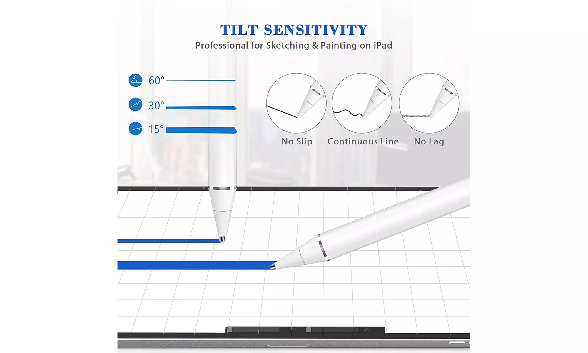 Stylus Pencil For Apple iPad Pro (11/12.9 Inch) iPad 6/7/8th Air 3/4/5 mini 6/5
