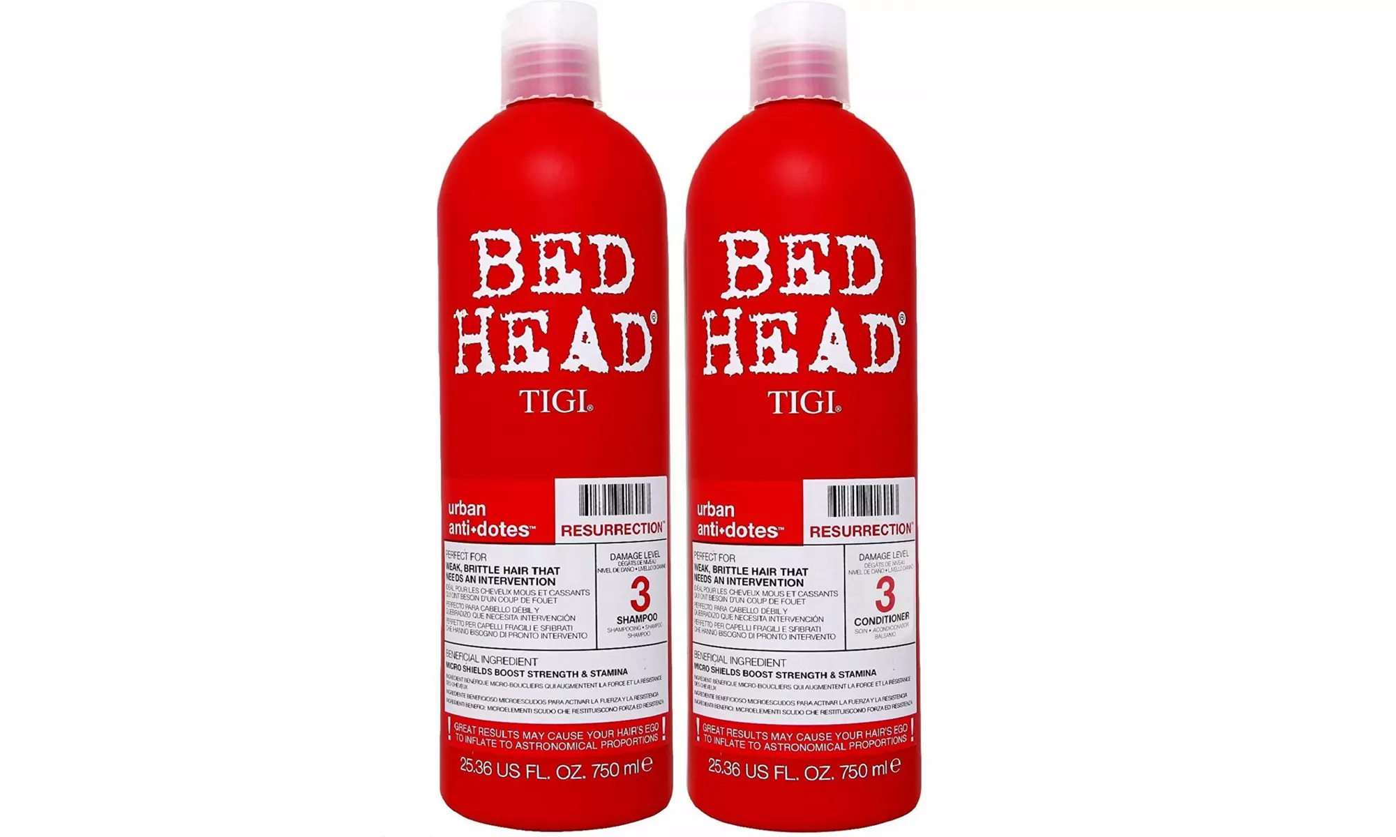 TIGI Bed Head Resurrection Shampoo/Conditioner (25.36oz) Set  - Primary Image
