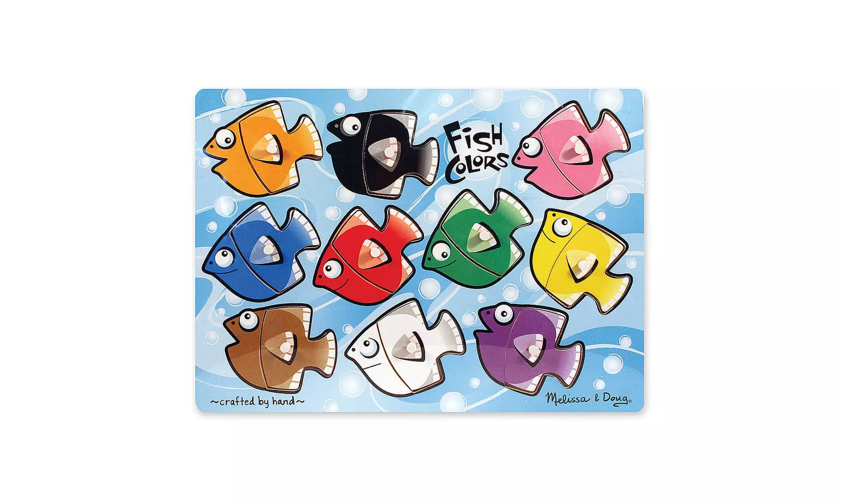 Lights Camera Interaction LCI3268 Fish Colors Mix N Match Peg Puzzle - Primary Image