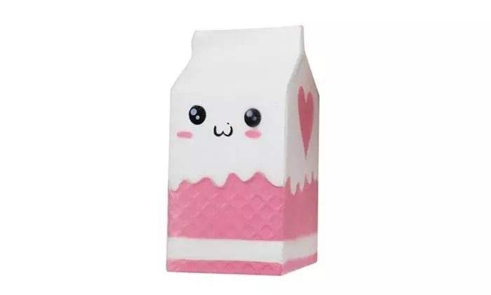 Cute Milk Box Squishy Soft Slow Rising White - Second Medium