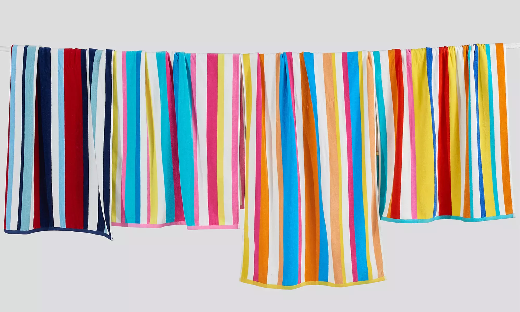 FreshFolds Four Pack Cotton Velour Beach Towels