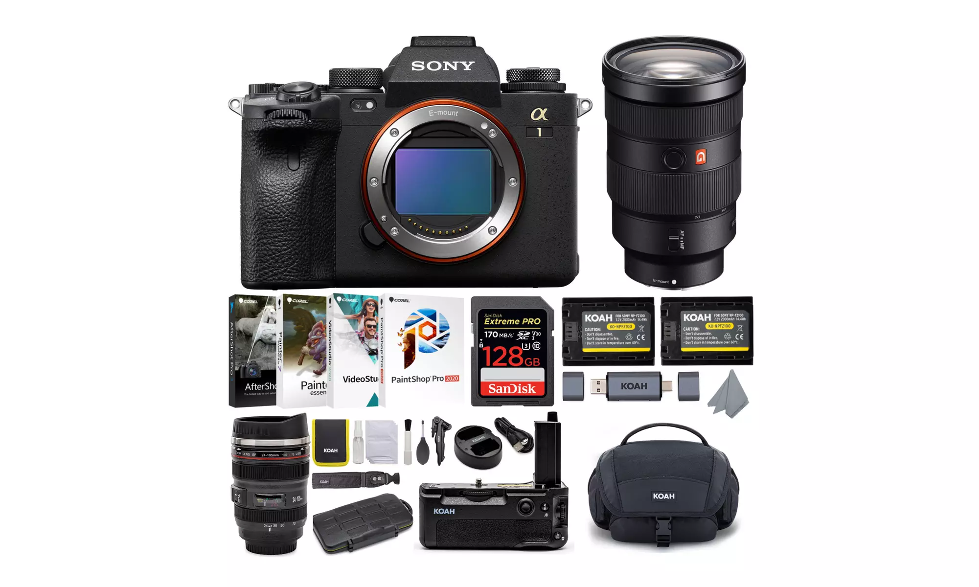 Sony Alpha 1 Mirrorless Digital Camera with SEL2470GM Lens Bundle - Primary Image