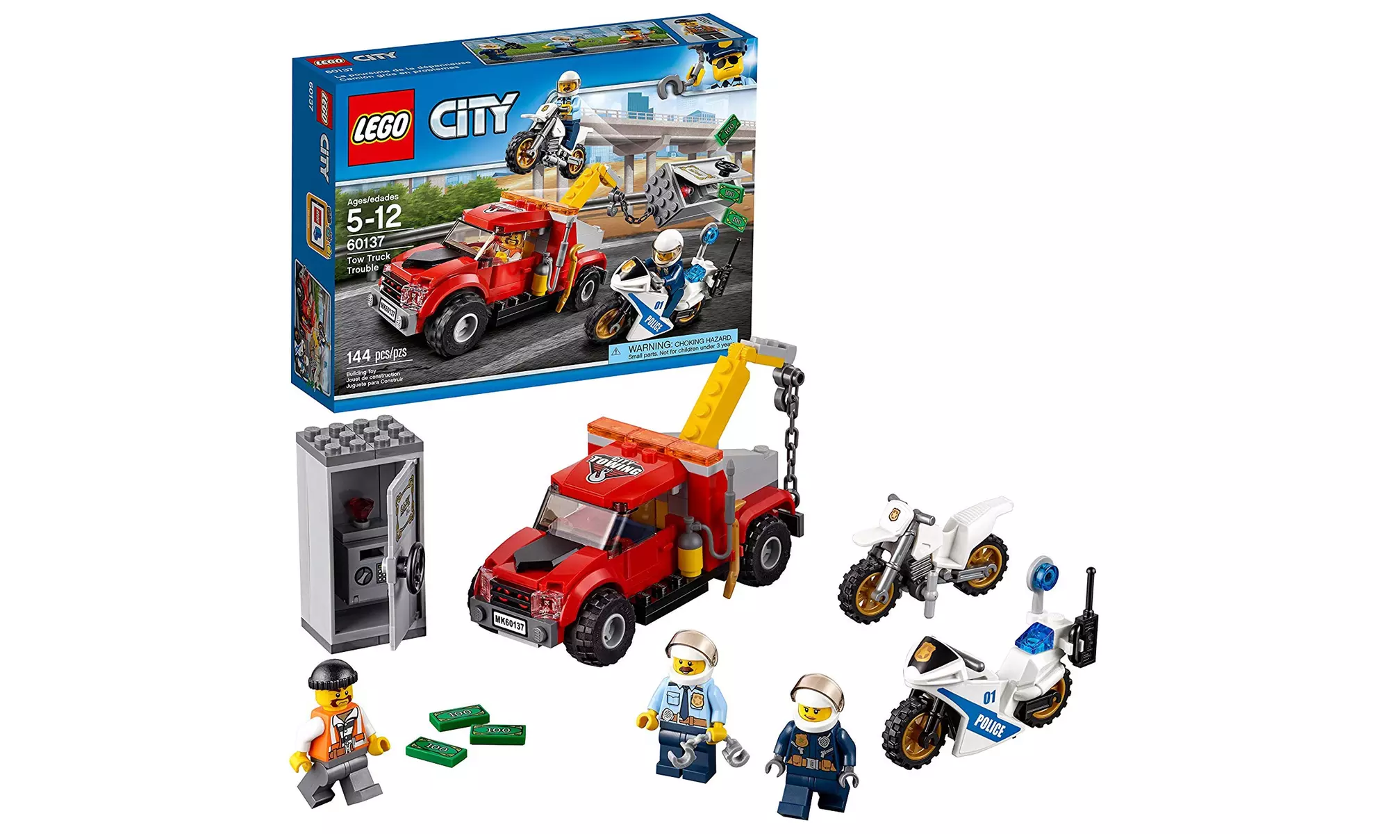 LEGO City Police Tow Truck Trouble 60137 Building Toy - Primary Image