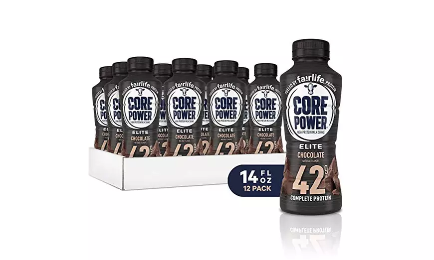 Fairlife Elite High Protein 42g Milk Shake, Chocolate, 14 fl oz bottles, 12Count - Primary Image