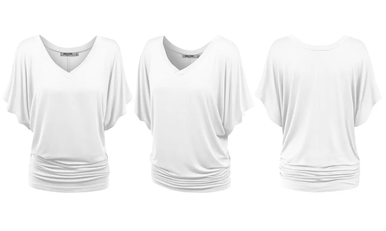 Women's Dolman Top S-3X  by Made by Johnny Plus Size 