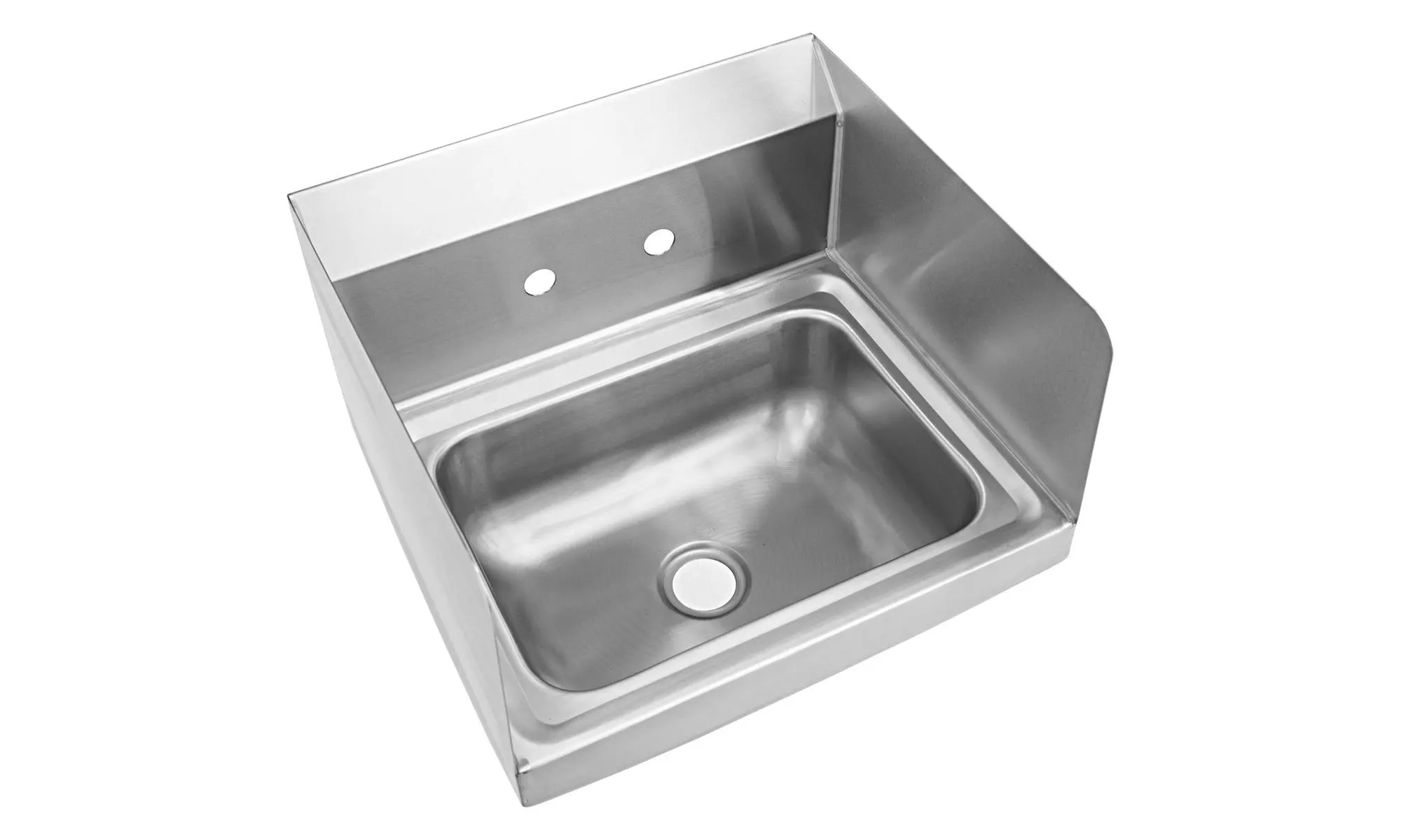 Costway Stainless Steel Hand Washing Sink and Side Splashes