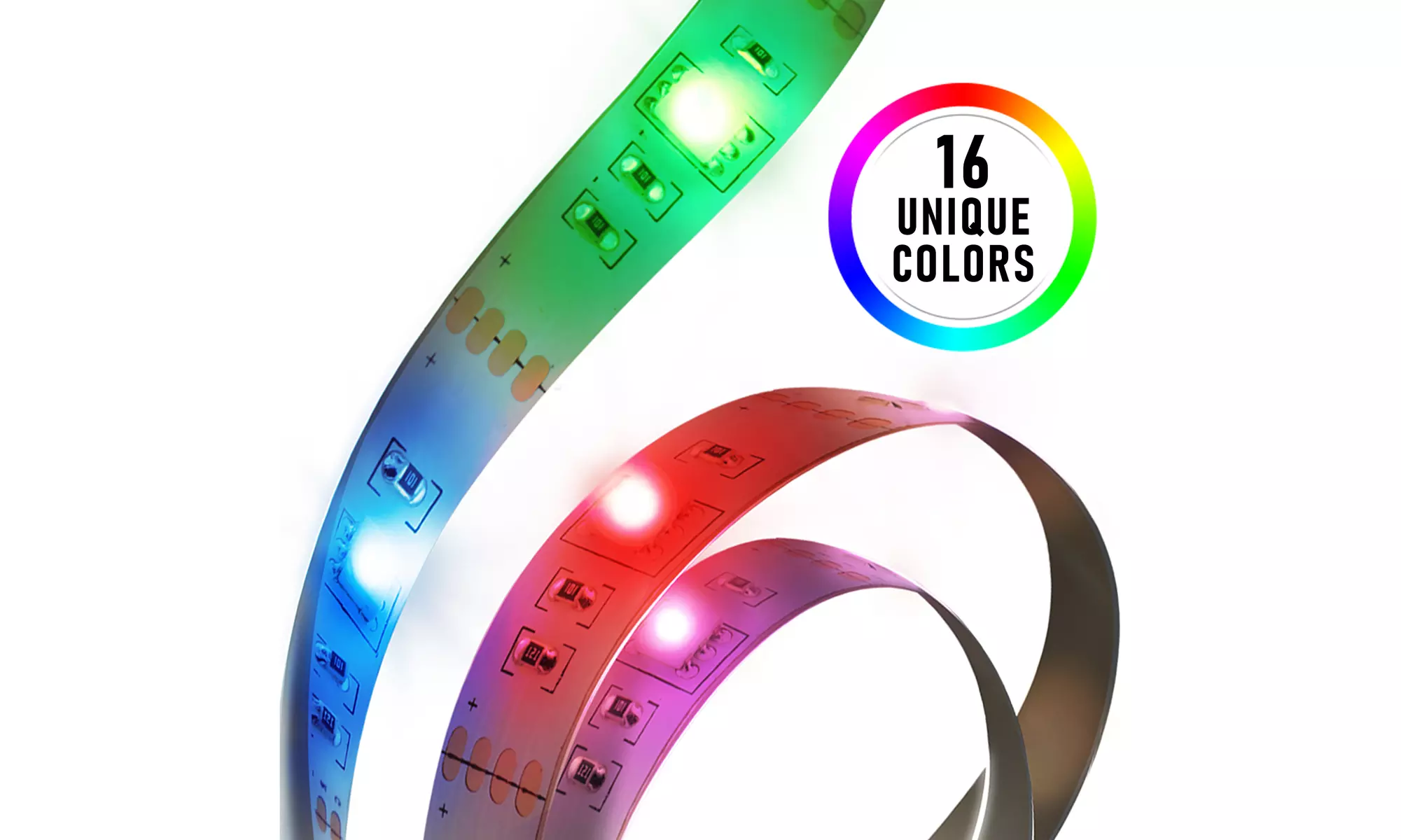 Xtreme Water Resistant 80" Multi-Color LED Light Strip w/ Remote (1, 2, or 4 pk) - Primary Image