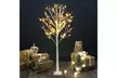 5FT Artificial White Christmas Tree with 72 LED Lights for Home Wedding Party - Second Medium