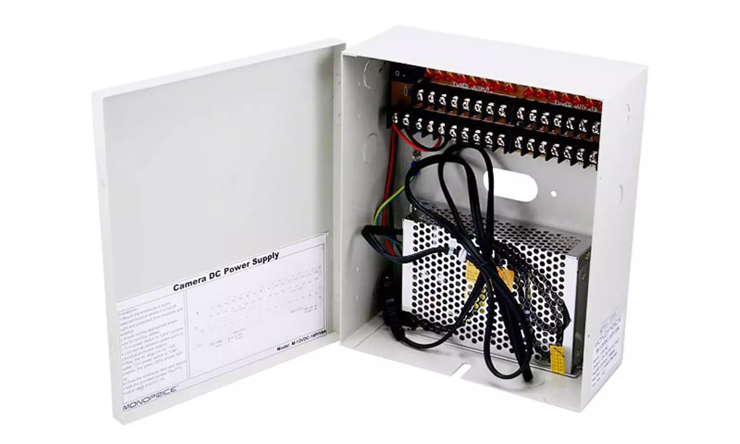 Monoprice 16 Channel CCTV Camera Power Supply   12VDC   10Amps - Primary Image